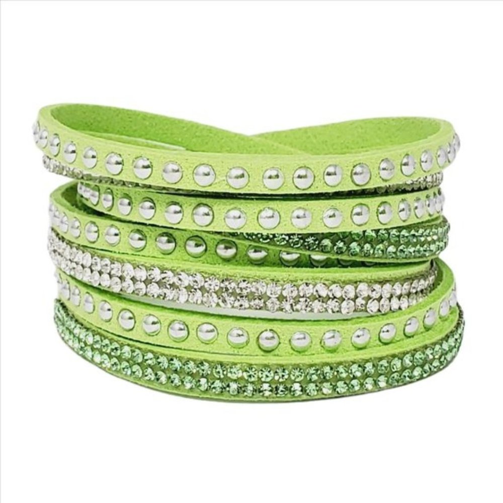 Wrap and Snap Rhinestone Bracelets